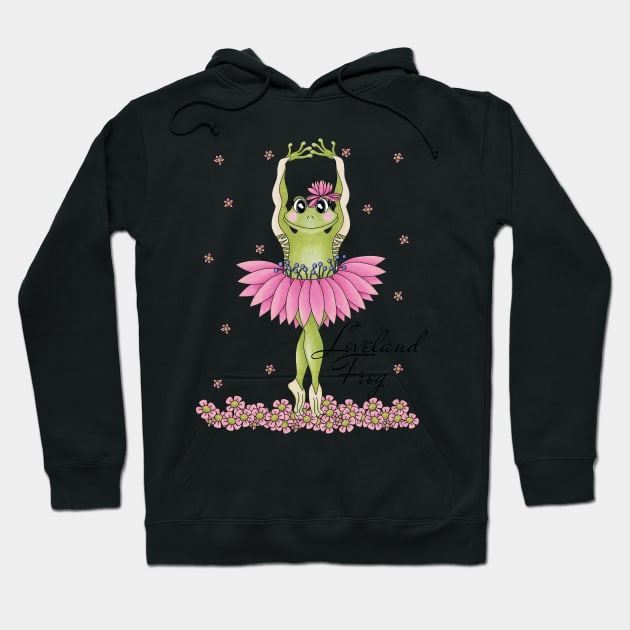 Loveland Frog - cute Cryptid ballerina Hoodie by TJWArtisticCreations